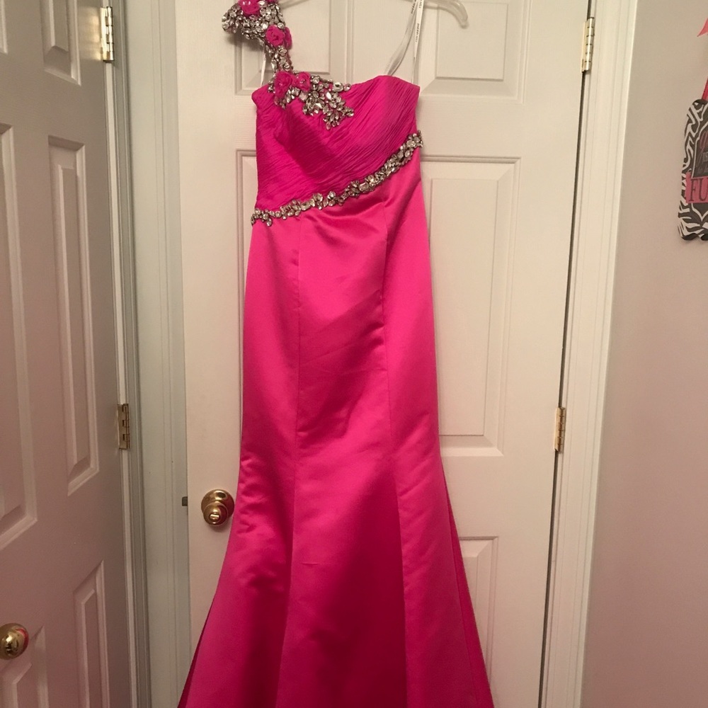 Hot Pink Sherri Hill Gown
